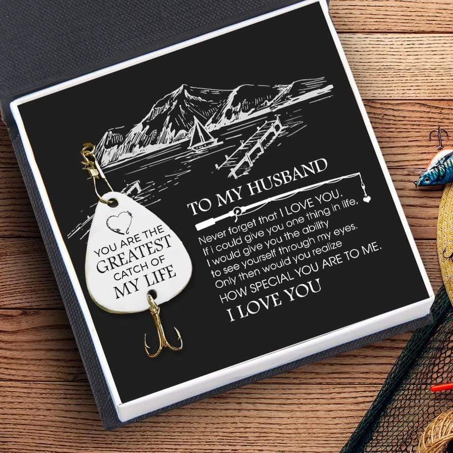Engraved Fishing Hook - To My Husband - Never Forget That I Love You - Augfa14003 - Gifts Holder