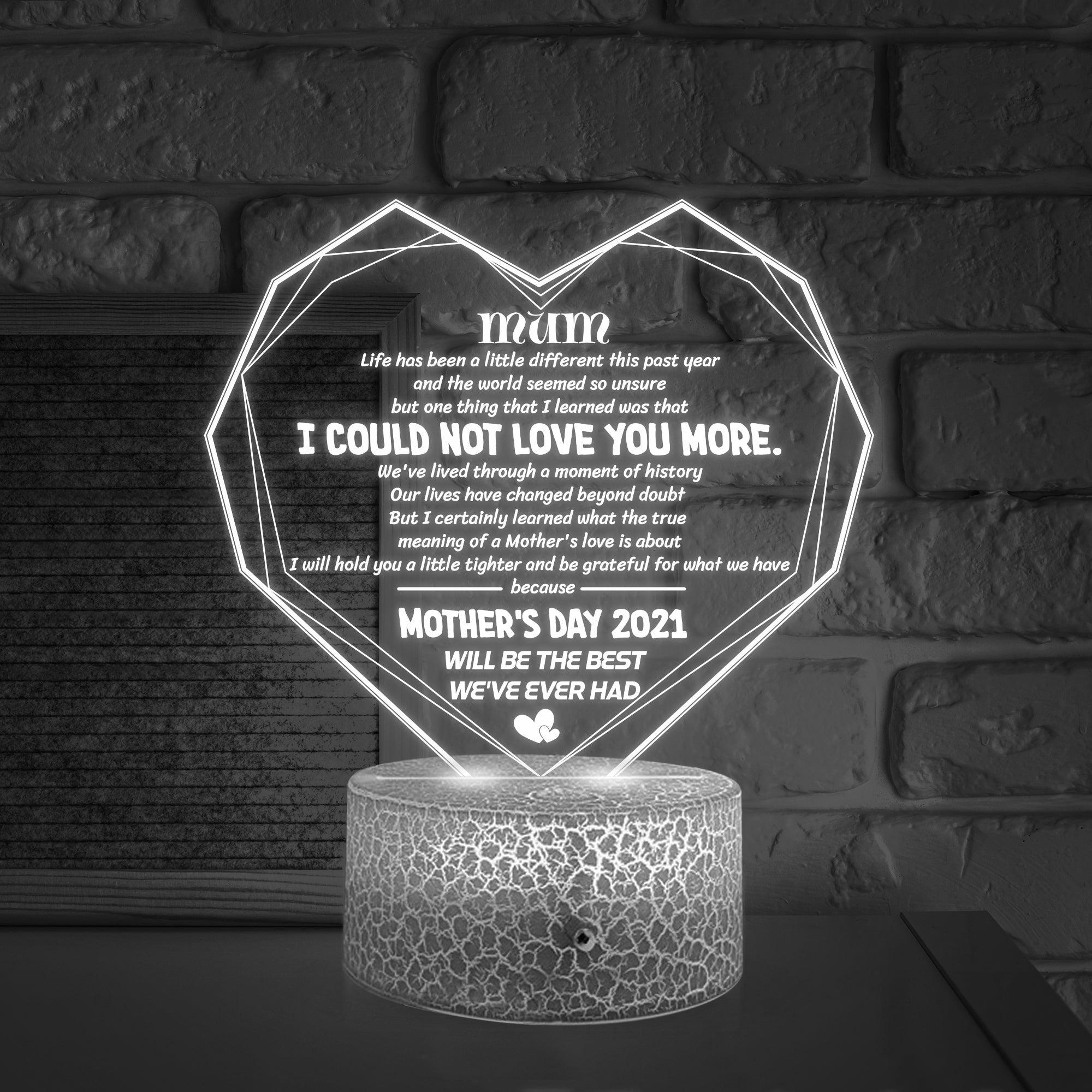 3D Led Light - Family - To Mum - Be Grateful For What We Have - Auglca19005 - Gifts Holder