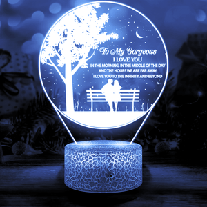3D Led Light - Family - To My Gorgeous - I Love You To The Infinity And Beyond - Auglca13008 - Gifts Holder
