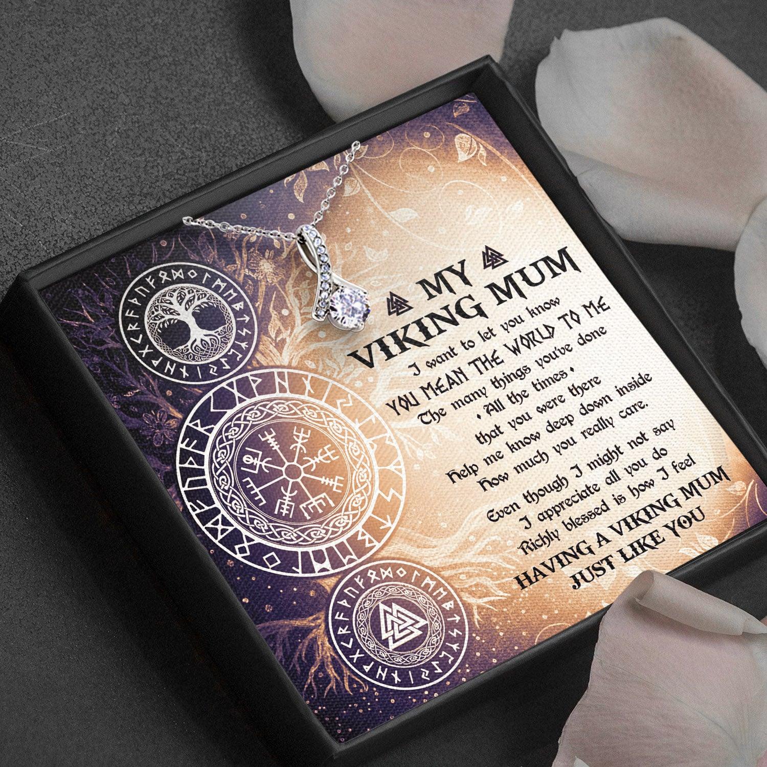 Alluring Beauty Necklace - Viking - To My Viking Mum - Having A Viking Mom Just Like You - Ausnb19004 - Gifts Holder