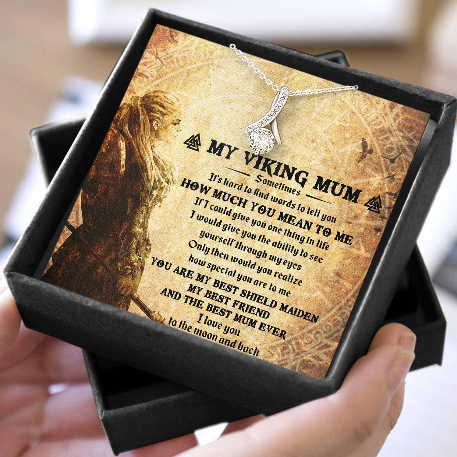 Alluring Beauty Necklace - Viking - To My Viking Mum - I Love You To The Moon And Back - Ausnb19002 - Gifts Holder
