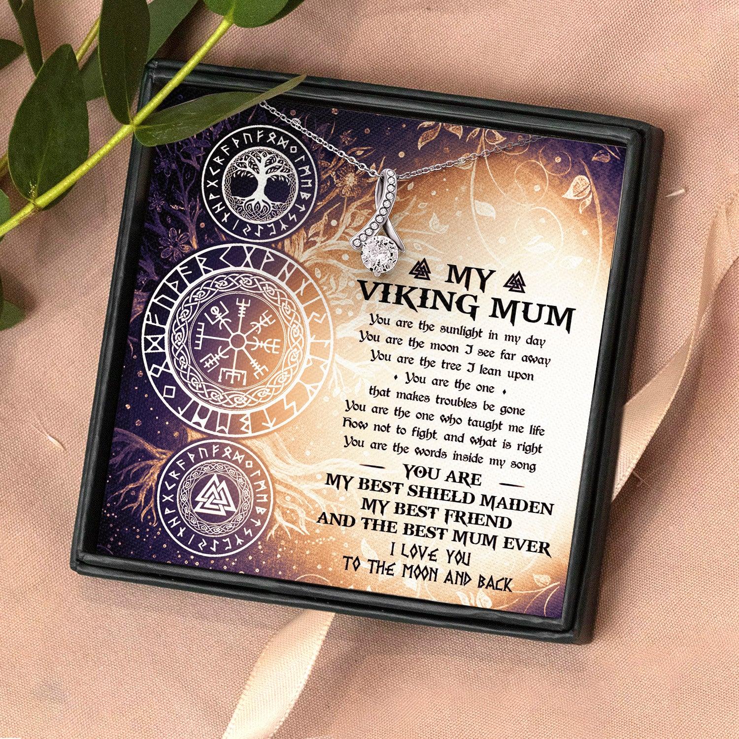 Alluring Beauty Necklace - Viking - To My Viking Mum - I Love You To The Moon And Back - Ausnb19003 - Gifts Holder