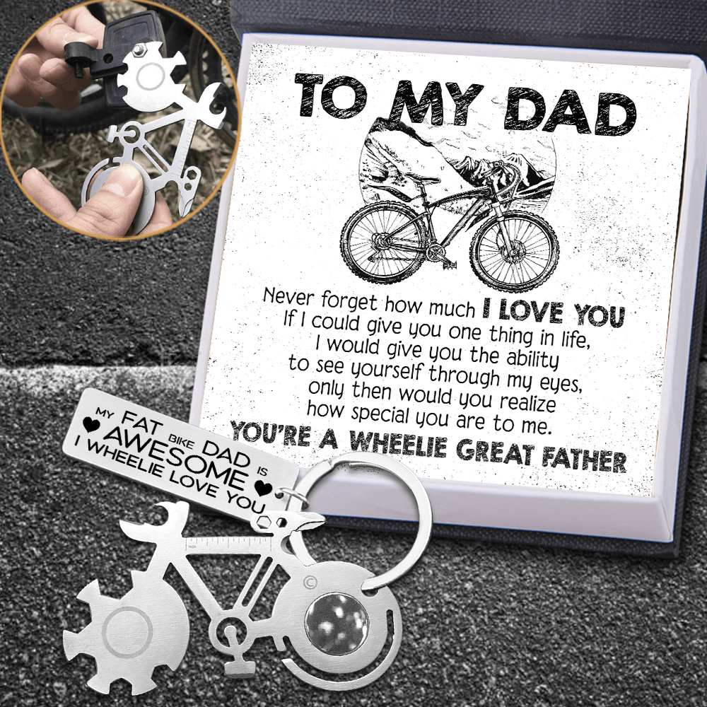 Bike Multitool Repair Keychain - Cycling - To My Dad - Never Forget How Much I Love You - Augkzn18004 - Gifts Holder