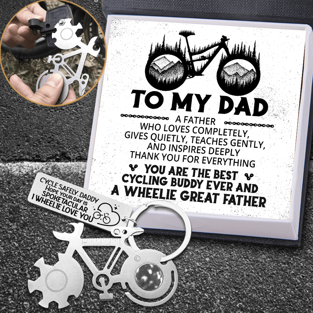 Bike Multitool Repair Keychain - Cycling - To My Dad - Thank You For Everything - Augkzn18003 - Gifts Holder
