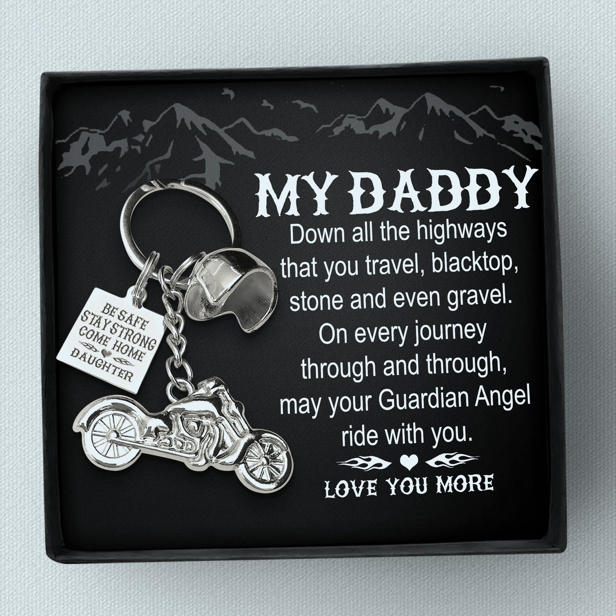 Classic Bike Keychain - Biker - To My Daddy - Be Safe, Stay Strong, Come Home - Augkt18011 - Gifts Holder