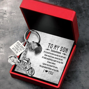 Classic Bike Keychain - Biker - To My Son - I Love You - Augkt16001 - Gifts Holder