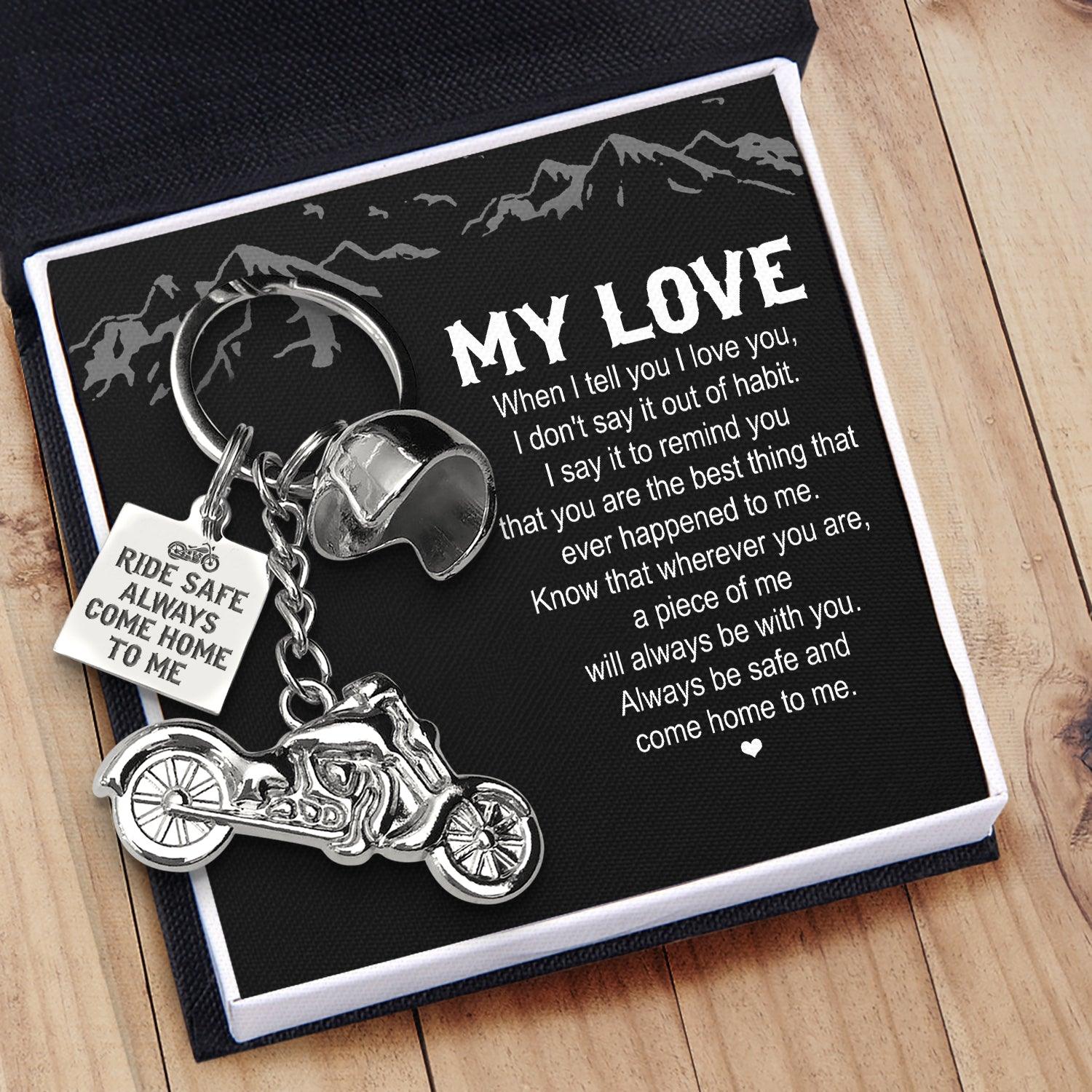 Classic Bike Keychain - My Love - A Piece Of Me Will Always Be With You - Augkt26003 - Gifts Holder