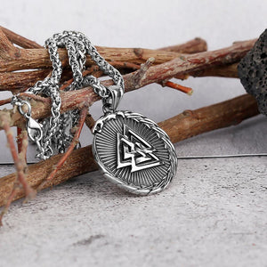 Compass Nordic Necklace - Viking - To My Son - I Love You To Valhalla And Back - Augnfv16003 - Gifts Holder