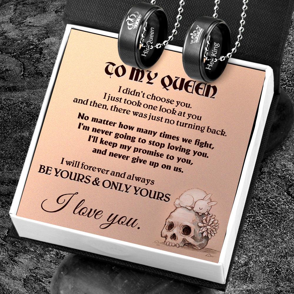 Couple Pendant Necklaces - Skull - To My Lady - I Love You - Augnw13012 - Gifts Holder
