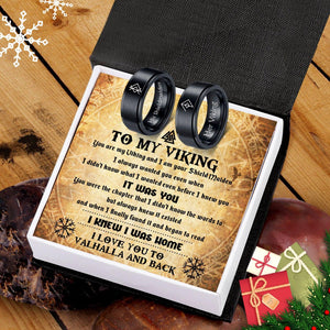 Couple Ring - Viking - To My Viking - I Love You To Vahalla And Back - Augrlc26001 - Gifts Holder