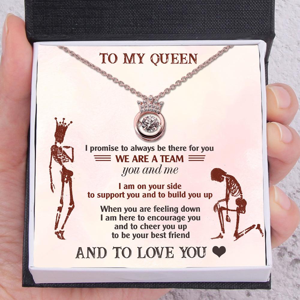 Crown Necklace - Skull - To My Queen - We Are A Team - Augnzq13011 - Gifts Holder