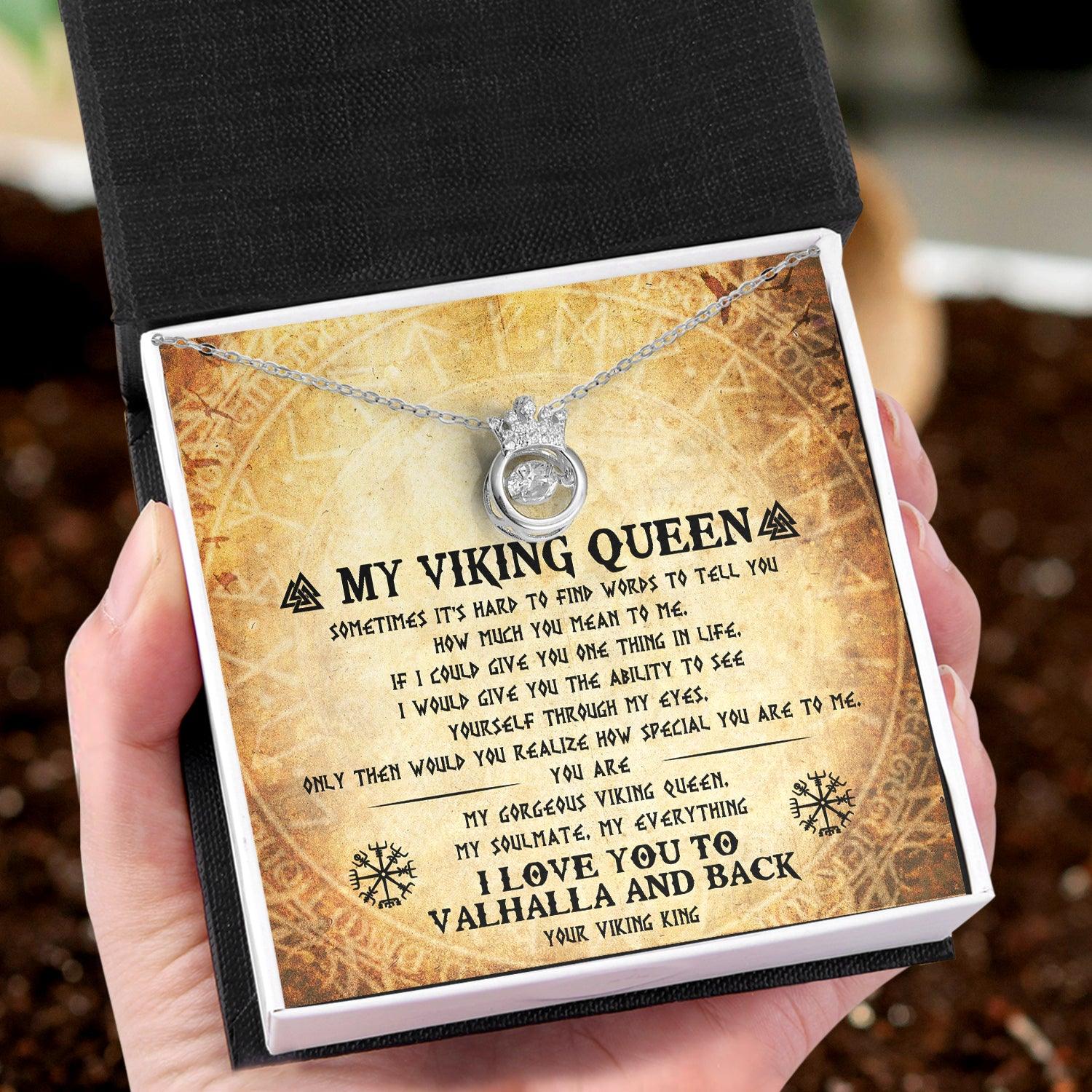 Crown Necklace - Viking - To My Viking Queen - You Are My Gorgeous Viking Queen - Augnzq13002 - Gifts Holder