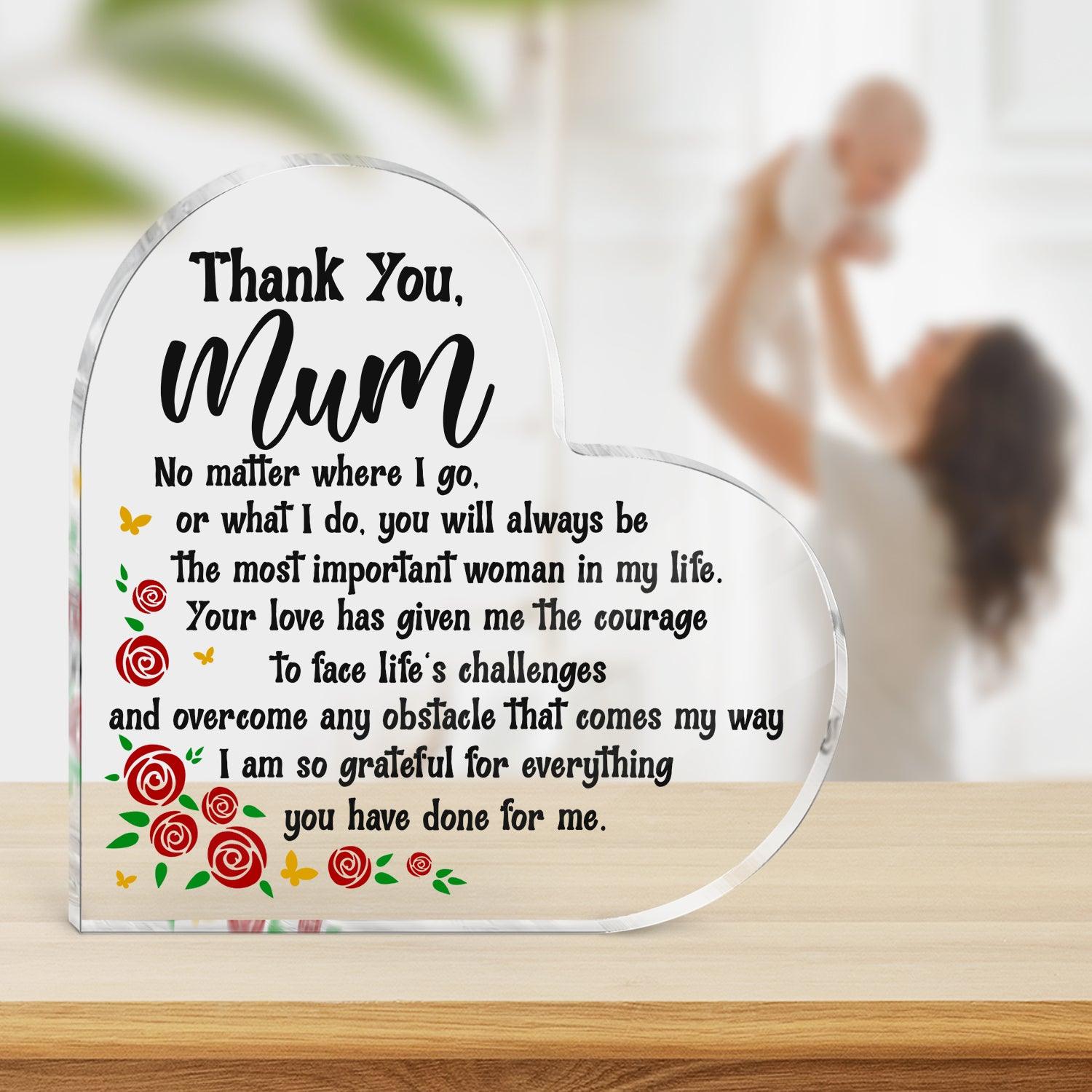 Crystal Plaque - Family - To My Mum - I Am So Grateful For Everything You Have Done For Me - Augznf19004 - Gifts Holder