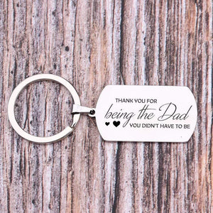 Dog Tag Keychain - Thank You For Being The Dad - Augkn18001