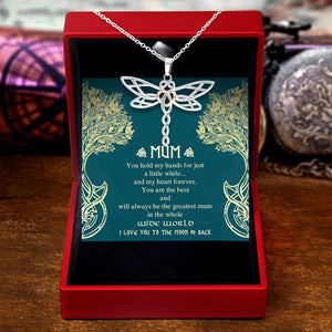 Dragonfly Necklace - Viking - To Mum - I Love You To The Moon & Back - Auska19001 - Gifts Holder