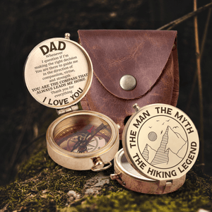 Engraved Compass - Hiking - To My Dad - Thank You For Everything - Augpb18013 - Gifts Holder