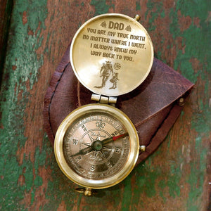 Engraved Compass - Viking - To My Dad - From Daughter - You Are My True North - Augpb18008 - Gifts Holder