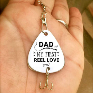 Engraved Fishing Hook - To Dad - From Daughter - My First Reel Love - Gfa18006
