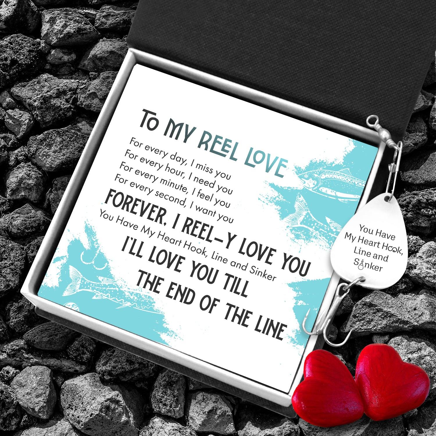 Engraved Fishing Hook - To My Reel Love - Forever, I Reel-y Love You - Augfa13007 - Gifts Holder