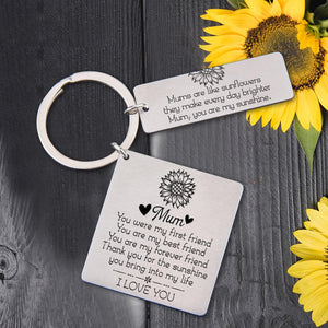 Engraved Keyring - To My Mum - You Are My Forever Friend - Augkr19001 - Gifts Holder