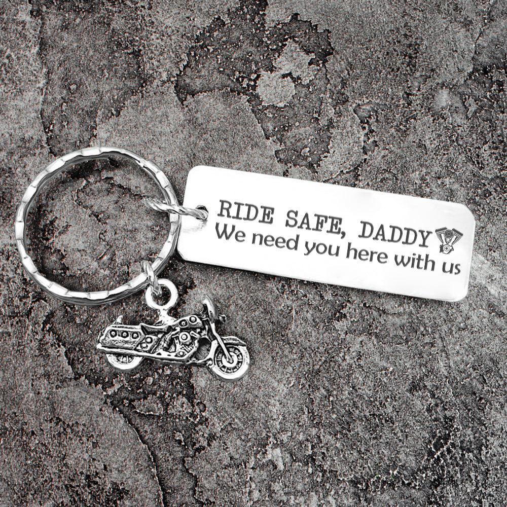 Engraved Motorcycle Keychain - Biker - To My Dad - From Son - I Love You Dad...i Do - Augkbe18006 - Gifts Holder