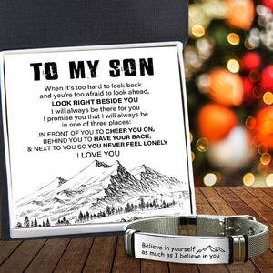 Fashion Bracelet - Travel - To My Son - Believe In Yourself As Much As I Believe In You - Augbe16001 - Gifts Holder