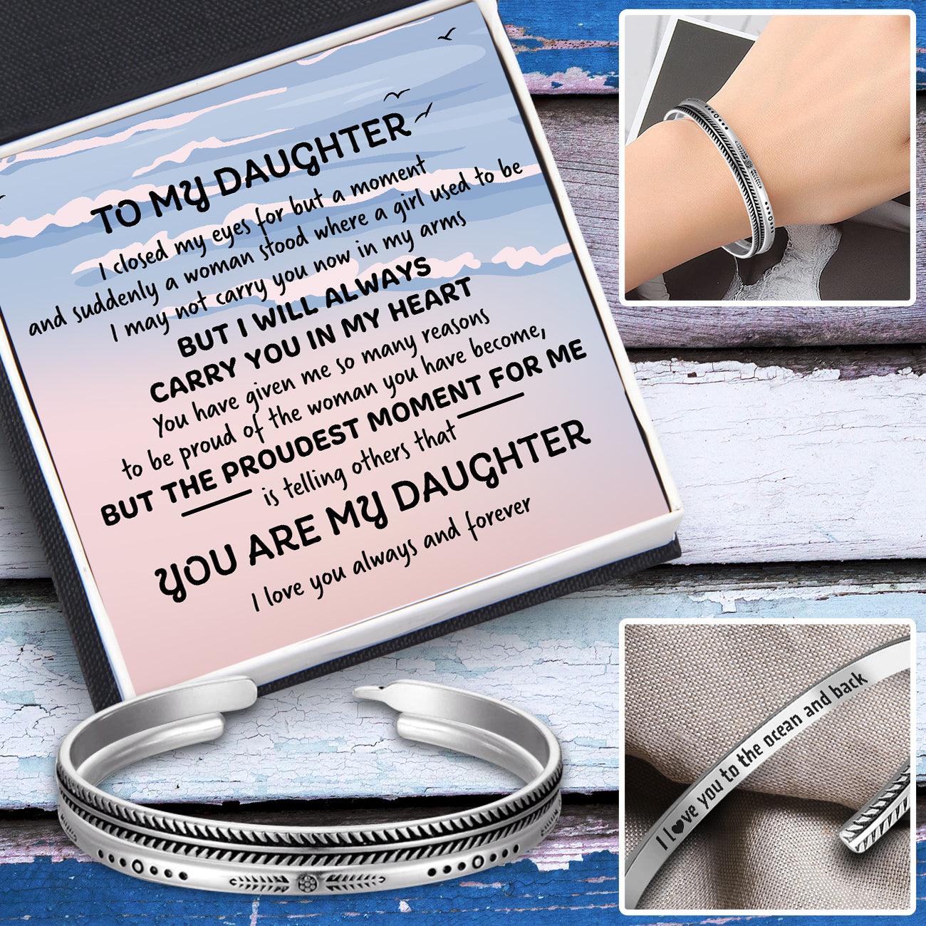 Fish Bone Bangles Set - Fishing - To My Daughter - I Will Always Carry You In My Heart - Augnne17001 - Gifts Holder