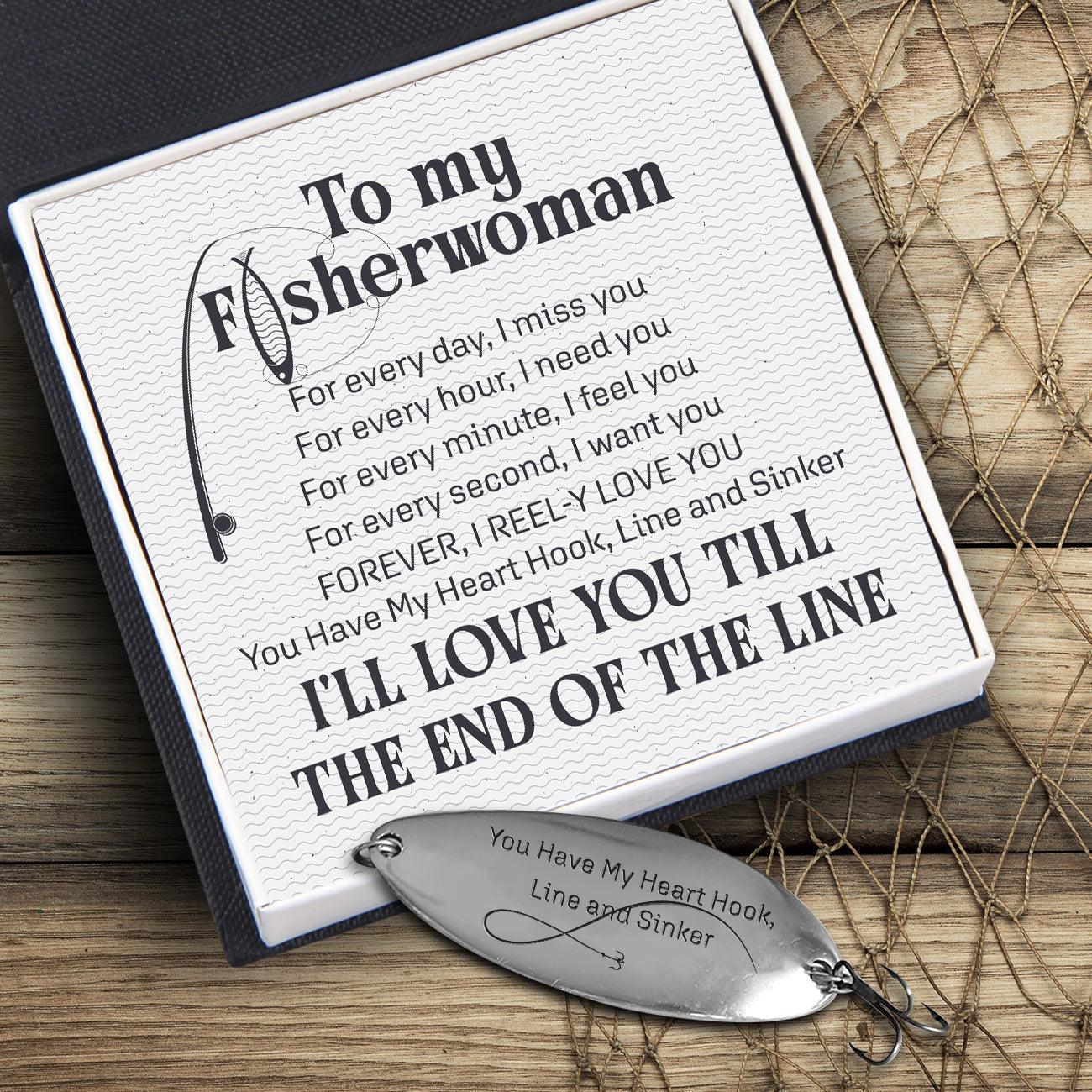 Fishing Lure - Fishing - To My Fisherwoman - I Reel-y Love You - Augfb13002 - Gifts Holder