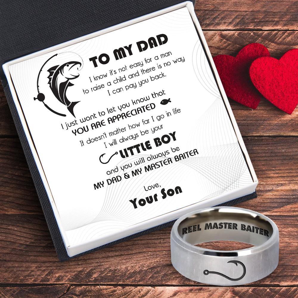 Fishing Ring - Fishing - To My Dad - I Will Always Be Your Little Boy - Augri18013 - Gifts Holder
