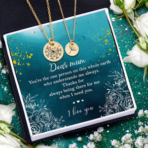 Flora Necklace Set - Family - To My Mum - I Love You - Augnfc19002 - Gifts Holder