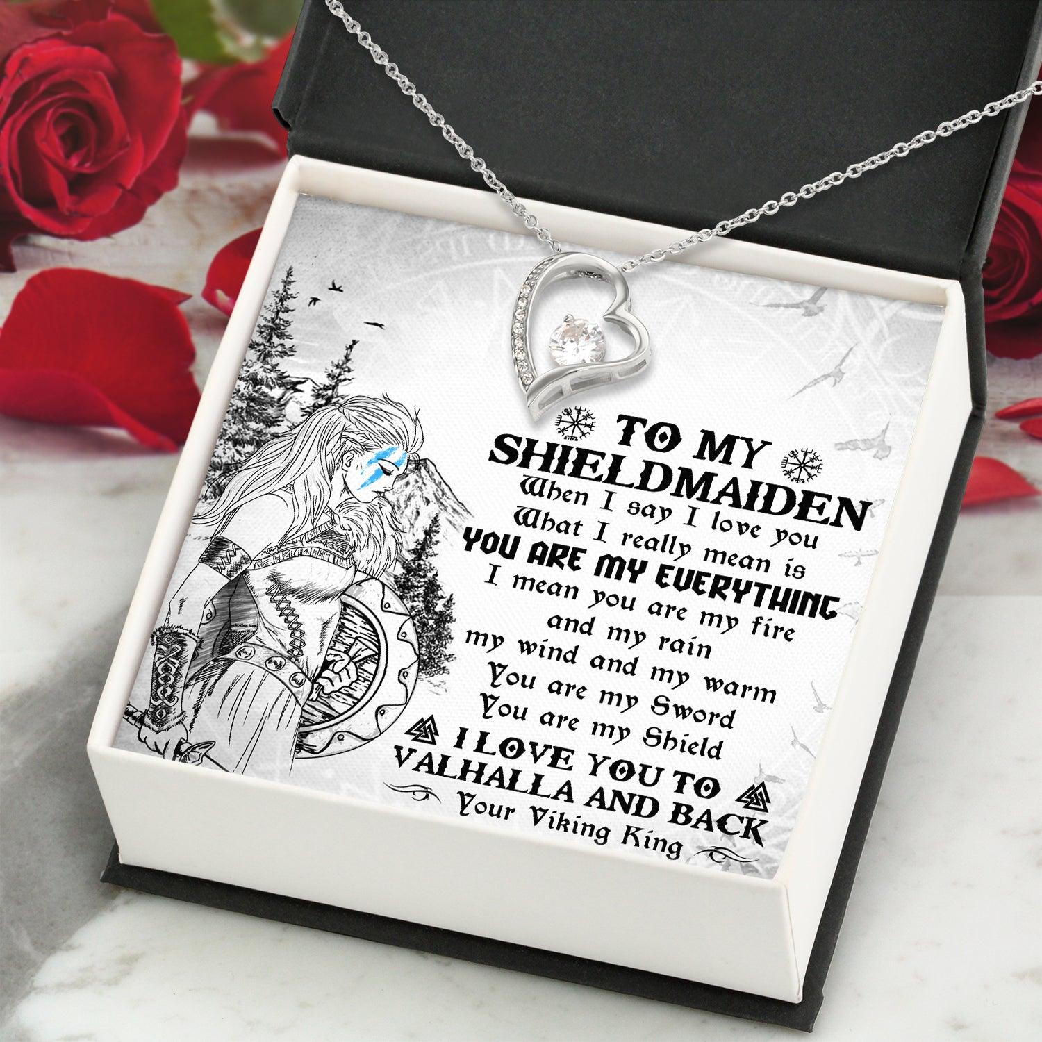 Forever Love Necklace - Viking - To My Shieldmaiden - You Are My Everything - Ausnr13002 - Gifts Holder