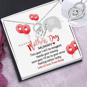 Heart Crystal Necklace - Family - Mum-To-Be - Lots Of Love From Bump - Augnzk19009 - Gifts Holder