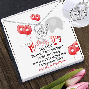 Heart Crystal Necklace - Family - Mum-To-Be - Lots Of Love From Bump - Augnzk19009 - Gifts Holder
