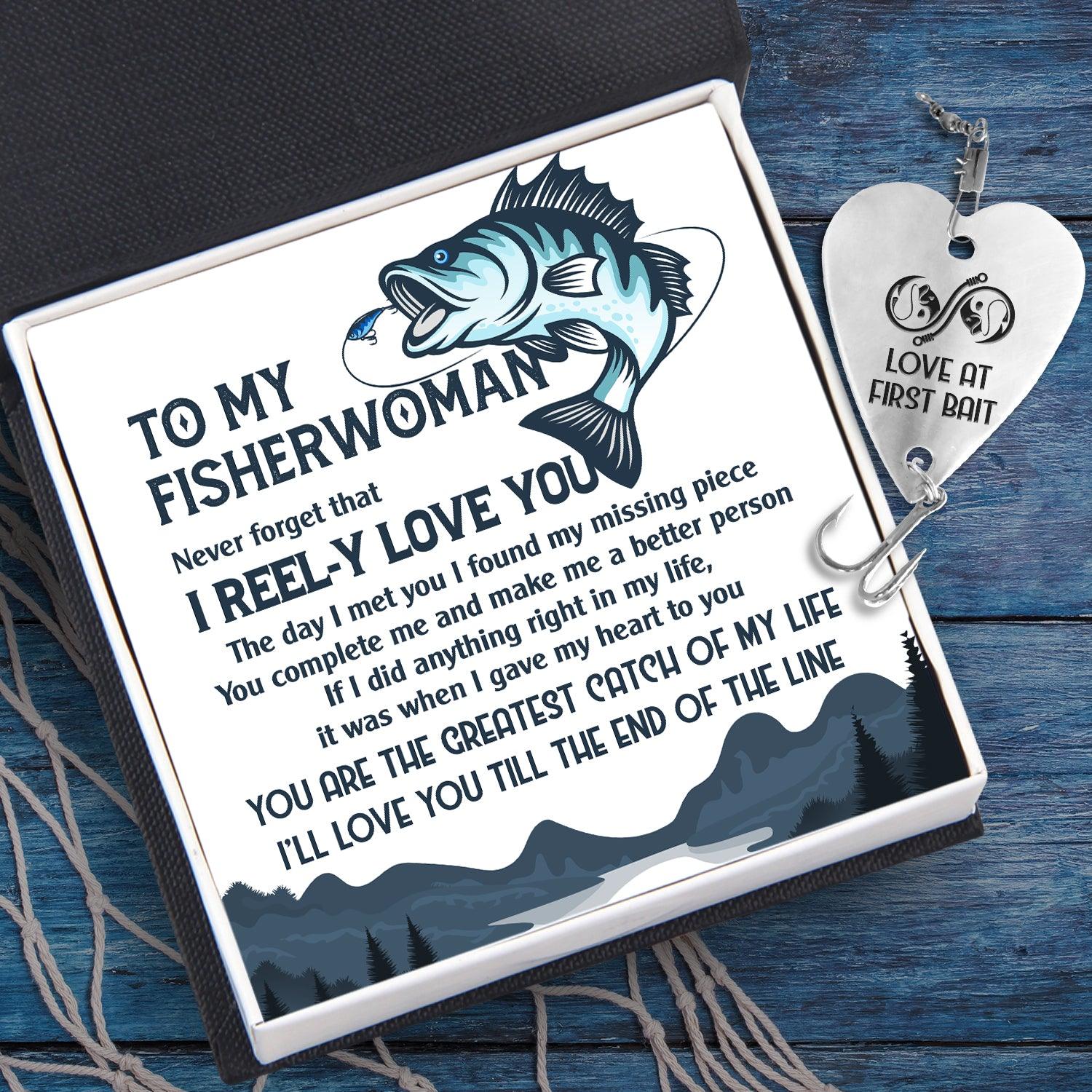 Heart Fishing Lure - Fishing - To My Fisherwoman - You Are The Greatest Catch Of My Life - Augfc13003 - Gifts Holder