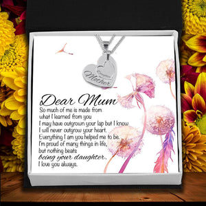 Heart Hollow Necklaces Set - Family - To My Mum - Everything I Am You Helped Me To Be - Augnfb19007 - Gifts Holder