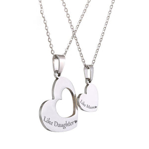 Heart Hollow Necklaces Set - Family - To My Mum - You Will Always Be My Mother - Augnfb19005 - Gifts Holder