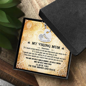 Heart Hollow Necklaces Set - Viking - To My Viking Mum - I Love You To The Moon And Back - Augnfb19002 - Gifts Holder
