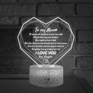 Heart Led Light - Family - From Daughter - To Mum - I Love You - Auglca19004 - Gifts Holder