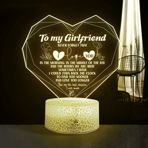 Heart Led Light - Family - To My Girlfriend - You Are The Best Decision I Ever Made - Auglca13017 - Gifts Holder