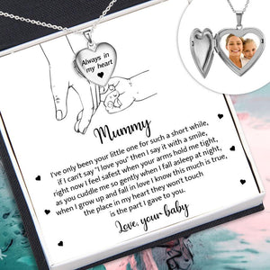 Heart Locket Necklace - Family - Mum To Be - When I Grow Up And Fall In Love I Know This Much Is True - Augnzm19015 - Gifts Holder