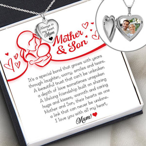 Heart Locket Necklace - Family - To My Mum - I Love You With All My Heart - Augnzm19014 - Gifts Holder