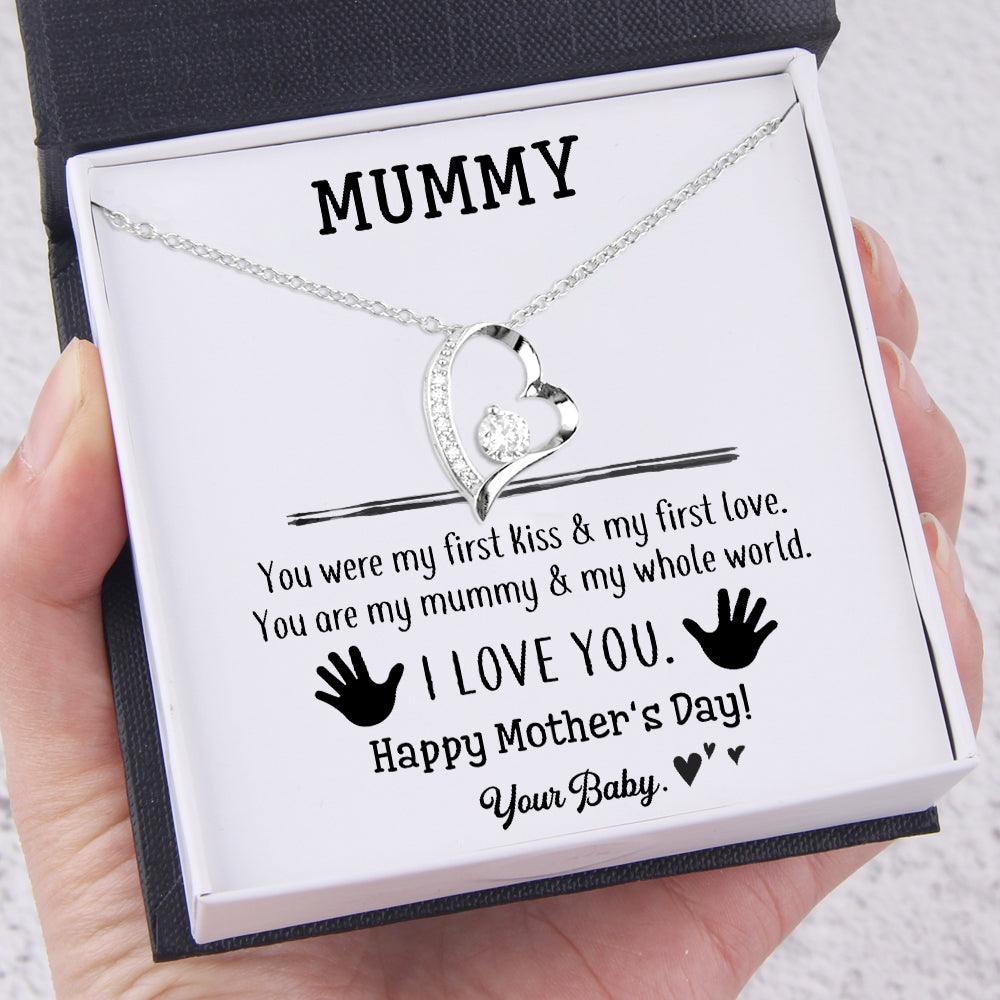 Heart Necklace - To My Mum - You Are My Mummy & My Whole World - Augnr19003 - Gifts Holder