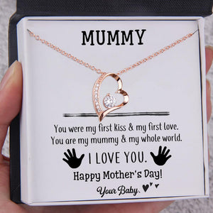 Heart Necklace - To My Mum - You Are My Mummy & My Whole World - Augnr19003 - Gifts Holder