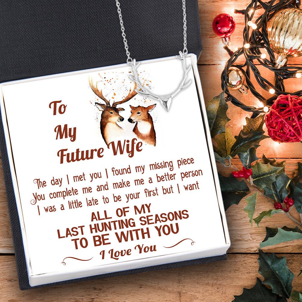 Hunter Necklace - Hunting - To My Future Wife - I Found My Missing Piece - Augnt25004 - Gifts Holder