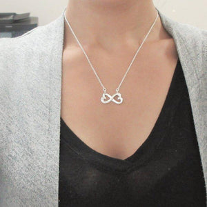 Infinity Heart Necklace - To My Future Wife - You Complete Me By Your Warm Heart - Augna25002