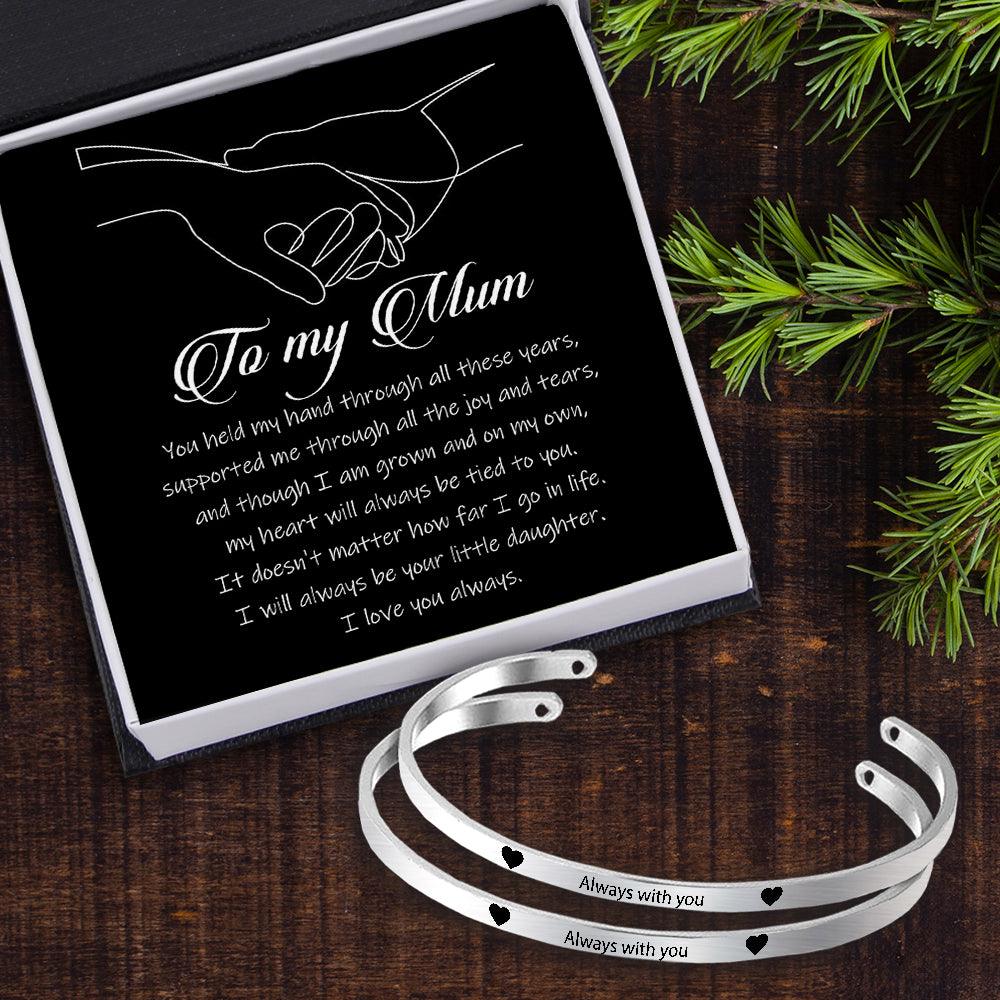Mother Daughter Bracelets - Family - From Daughter - To My Mum - I Will Always Be Your Little Daughter - Augbt19003 - Gifts Holder