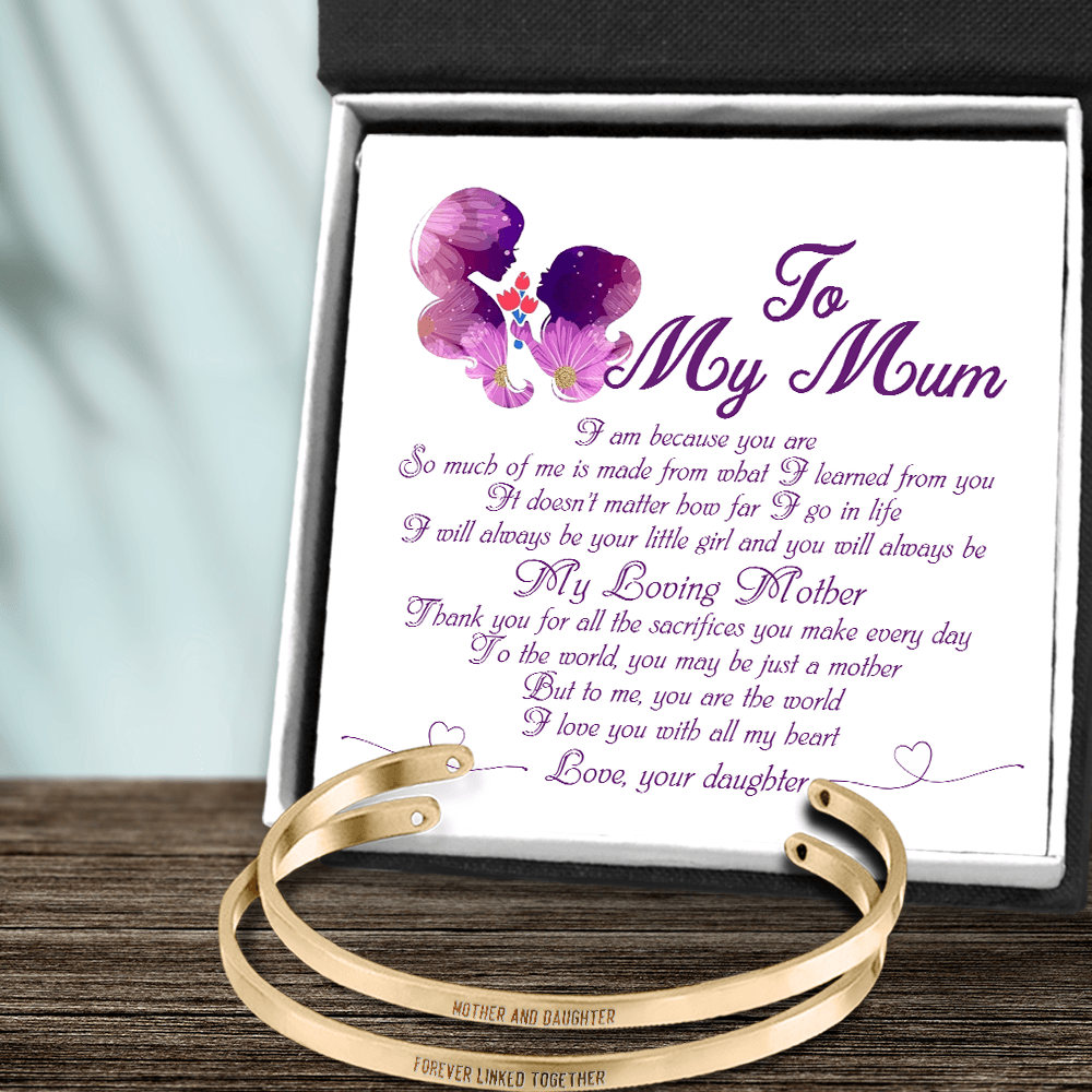 Mother Daughter Bracelets - Family - To My Mum - My Loving Mother - Augbt19019 - Gifts Holder