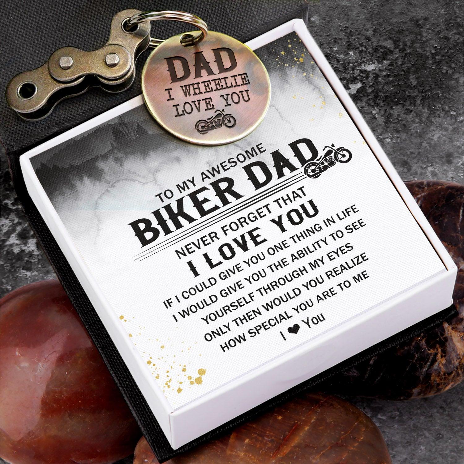 Motocross Keychain - Biker - To My Biker Dad - I Love You - Augkbf18002 - Gifts Holder