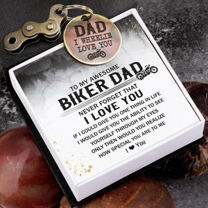 Motocross Keychain - Biker - To My Biker Dad - I Love You - Augkbf18002 - Gifts Holder