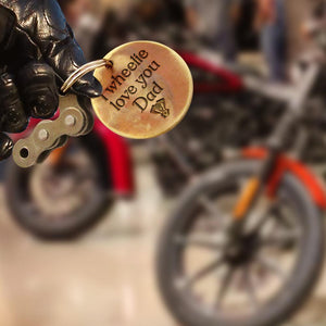 Motocross Keychain - Biker - To My Bonus Dad - How Special You Are To Me - Augkbf18005 - Gifts Holder